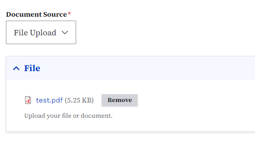 example of file properly added to a media item