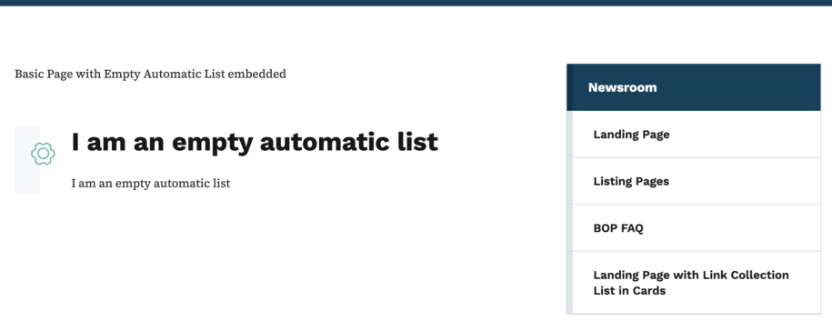 Automatic list empty anon