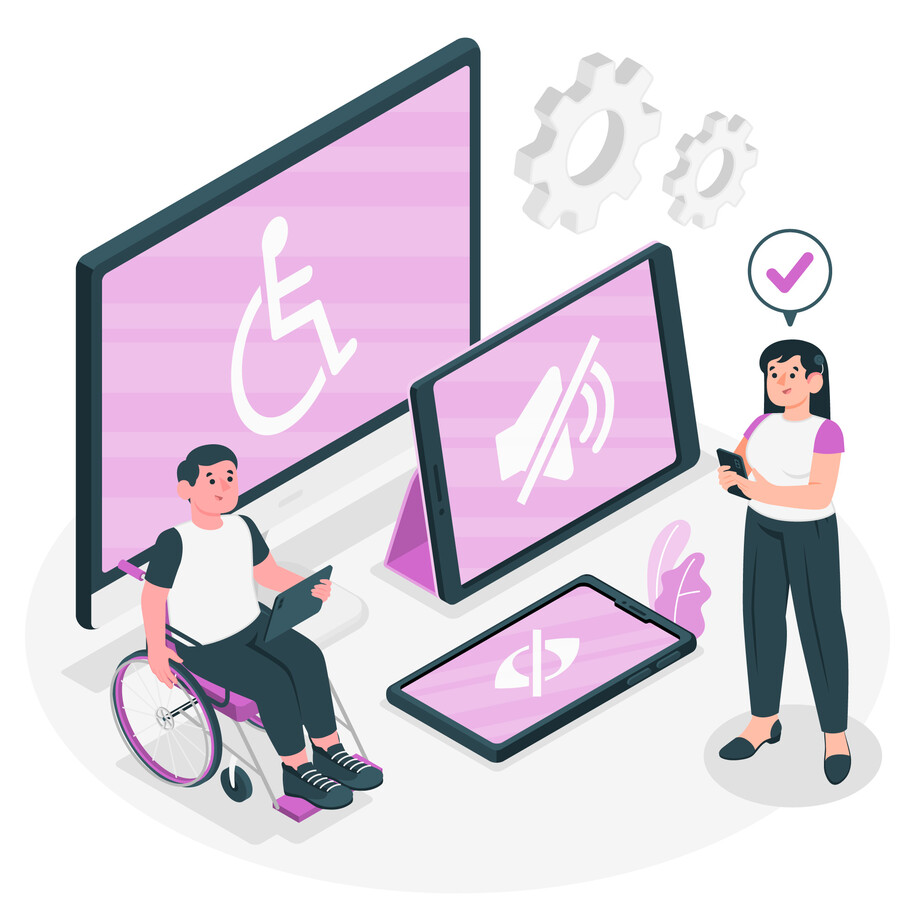 Illustration of digital accessibility