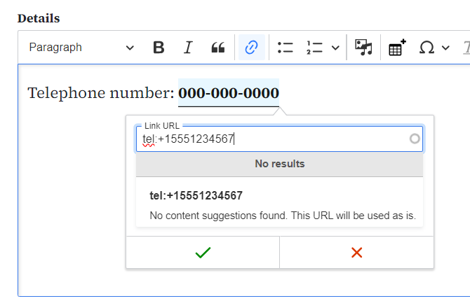 example of how to link a phone number