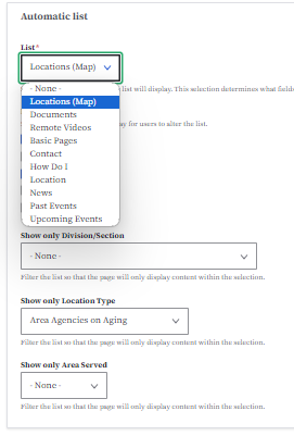 Location Map field example without listing