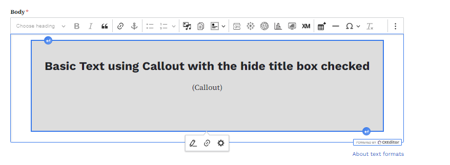 example of what a microcontent looks like in a basic page