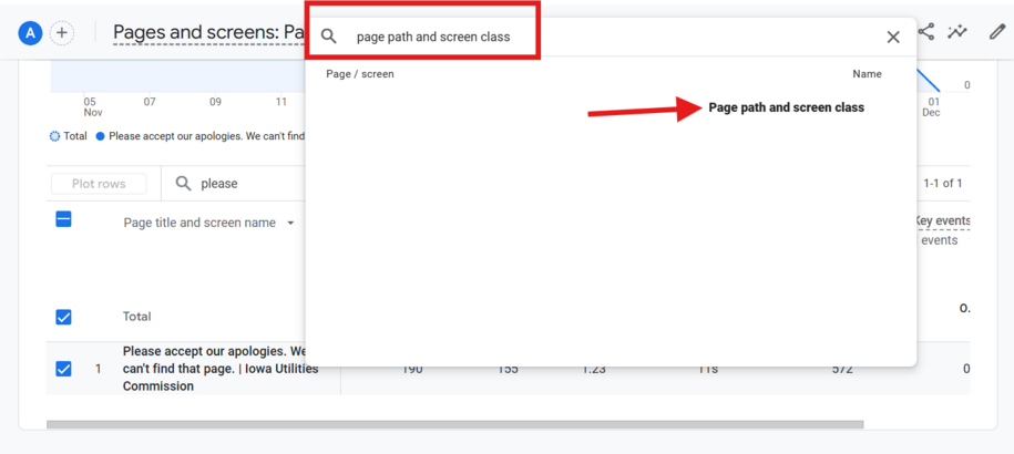 Pages and screens path example
