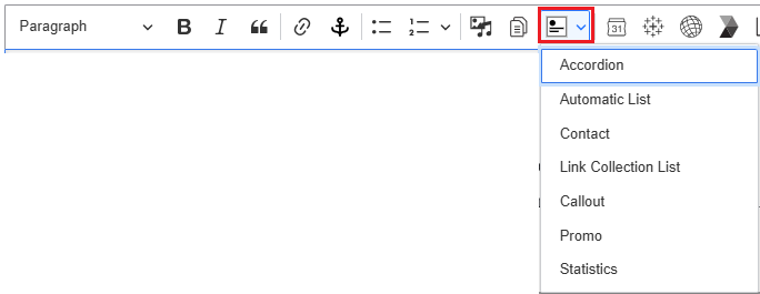How to add an Accordian screenshot