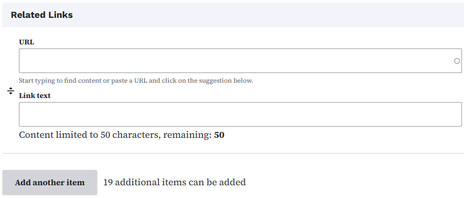 Add related links