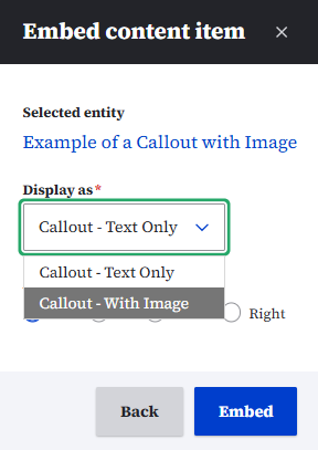 callout with image