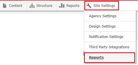 Reports page