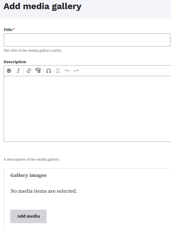 Media gallery meta data