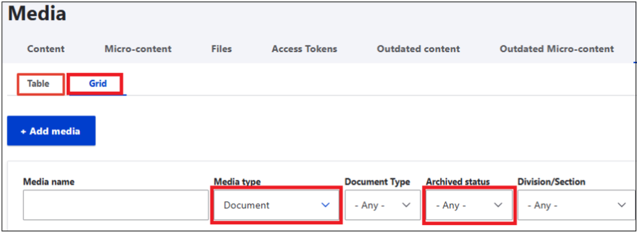 archived document search