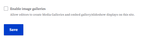 enable image gallery