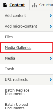 media gallery link