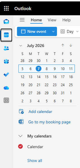 Outlook calendar icon