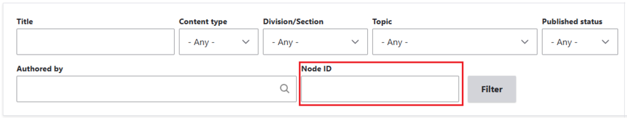 search by node