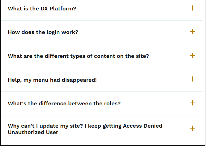 FAQ example
